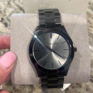 Gun metal grey Michael Kors watch